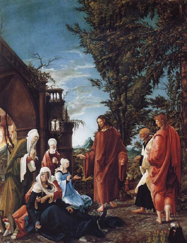 ALTDORFER, Albrecht Christ Taking Leave of his mother oil painting image